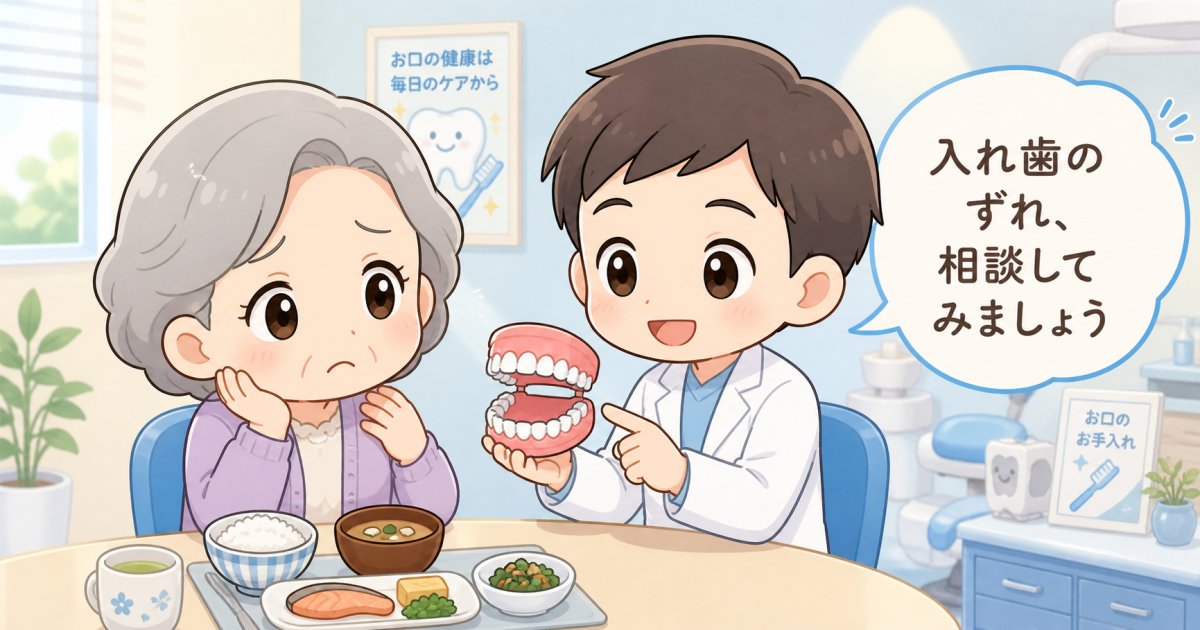 合わない入れ歯の影響とは？肩こりや顎の違和感・受診の目安を解説